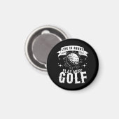 Het leven is kort. Golf meer Magneet (Voorkant / Achterkant)