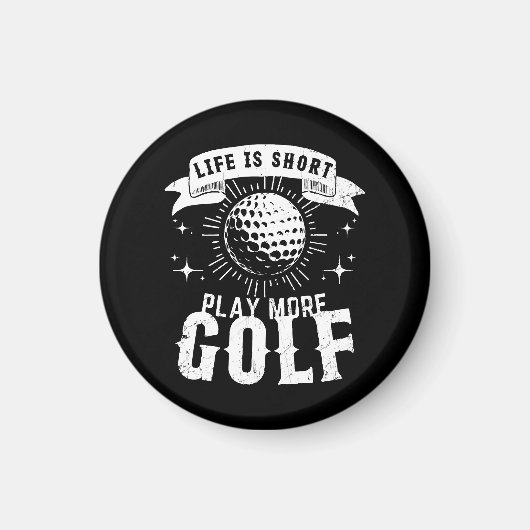Het leven is kort. Golf meer Magneet (Voorkant)