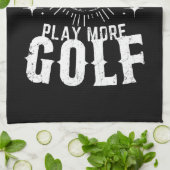 Het leven is kort. Golf meer Theedoek (Gevouwen)