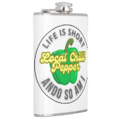 Het leven is kort heupfles (Rechts)