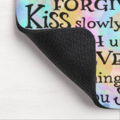 Het  Leven is Kort Inspirerend Citaat Muismat (Hoek)