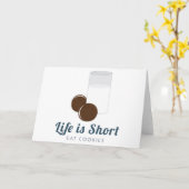 Het leven is kort kaart (Gele Bloem)