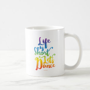Het leven is kort. koffiemok