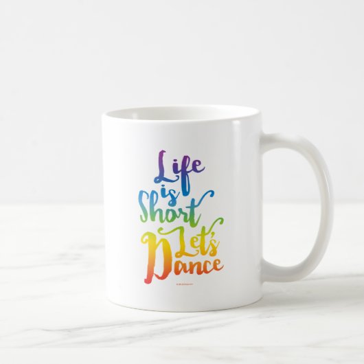 Het leven is kort. koffiemok (Rechts)