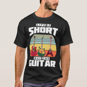 Het leven is kort Koop de Guitar Mannen grafische  T-shirt