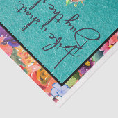 Het leven is kort, koop de schoenen Decoupage Pape Tissuepapier (Detail)