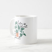 Het leven is kort, koop het Plant | Cute Plant Lov Koffiemok (Voorkant links)