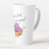 Het leven is kort - Koop meer garen! | De Mok van  (Rechterhoek)