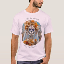 Het leven is kort Kunst overleeft 01 T-Shirt