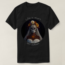 Het leven is kort Kunst overleeft 02 T-shirt