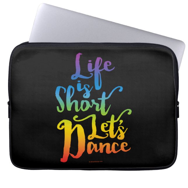 Het leven is kort. laptop sleeve (Voorkant)