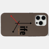het leven is kort, leef het Case-Mate iPhone case (Achterkant (horizontaal))