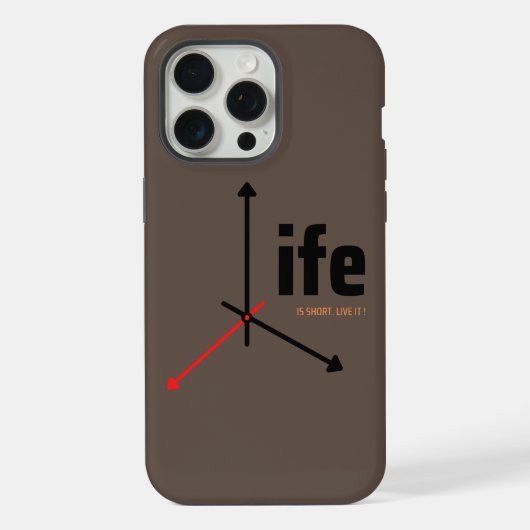 het leven is kort, leef het iPhone hoesje (Achterkant)