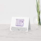 Het leven is kort - Let op Kaart (Achterkant)