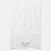 Het leven is kort Lick de lepel grappig Theedoek (Verticaal)