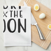 Het leven is kort Lick the Spoon Theedoek (Quarter Fold)