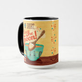 Het leven is kort, lik op de lepel mok (Voorkant links)