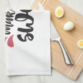 Het leven is kort, maak het zoet - Inspirerend quo Theedoek (Quarter Fold)