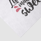 Het leven is kort, maak het zoet - Inspirerend quo Tissuepapier (Detail)