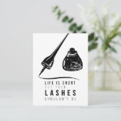 Het leven is kort, maar je moet niet weg. briefkaart (Staand voorkant)