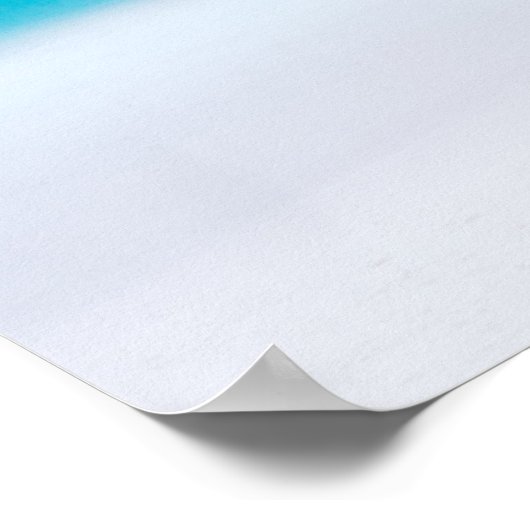 Het leven is kort naar het strand inspirerend cita poster (Hoek)