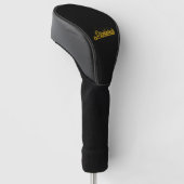 Het leven is kort pickleball golfheadcover (Schuin)