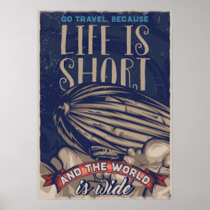 Het leven is kort poster