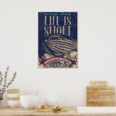 Het leven is kort poster (Keuken)