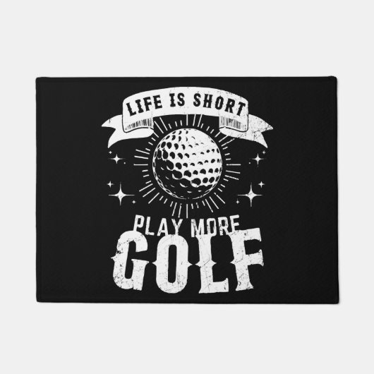 Het leven is kort. Speel meer golf Deurmat (Voorkant)