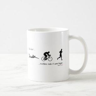 Het leven is kort...triathlons lijken langer. koffiemok