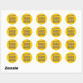 Het leven is kort, vogel hard ronde sticker (Vel)