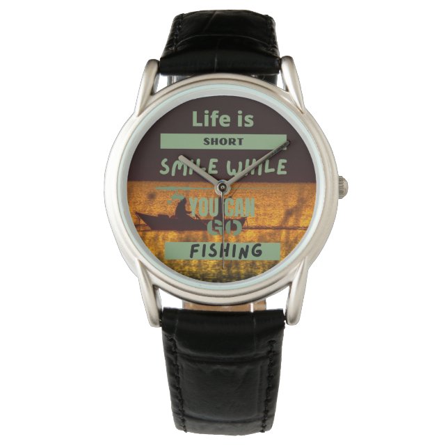 Het leven is kort | Vreemde visserij Horloge (Voorkant)