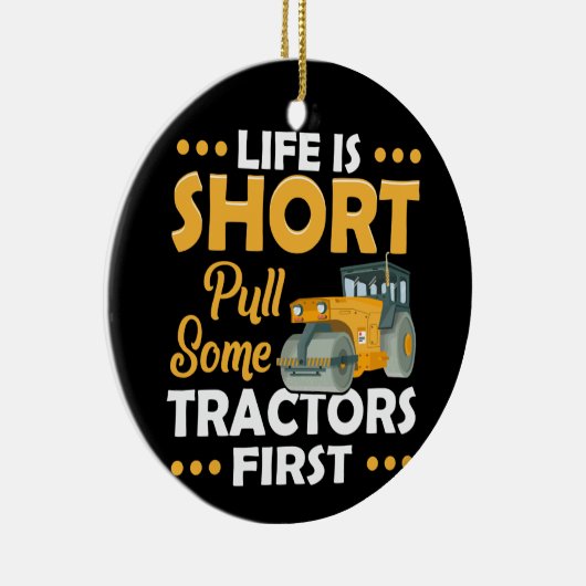 Het leven is kort... wat trekkers eerst keramisch ornament (Rechts)