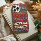 Het leven is kort, wees niet lui - geometrisch har Case-Mate iPhone case