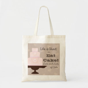 Het leven is kort, zodat je de mond kunt snoeren tote bag