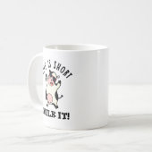 Het leven is korter dan de Koe. Koffiemok (Voorkant links)