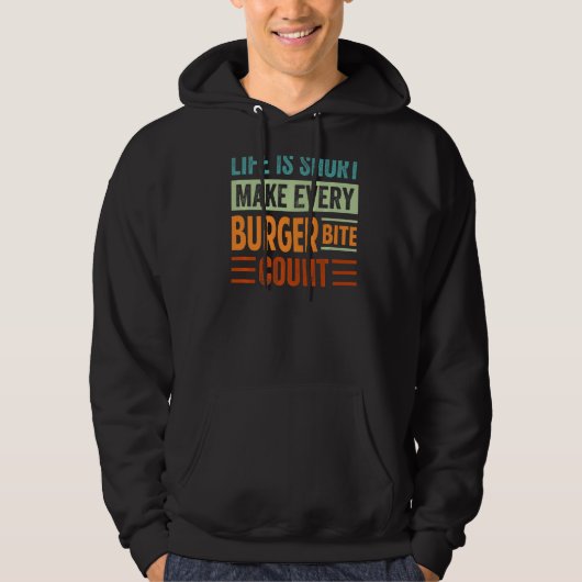 Het leven is korter dan elke bruisende graaf Sarca Hoodie (Voorkant)