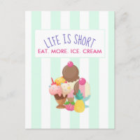 Het leven is korter dan eten meer ijskap