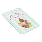 Het leven is korter dan eten meer ijskap magneet (Rechterzijde)