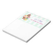 Het leven is korter dan eten meer ijskap notitieblok (Linkerzijde)