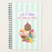 Het leven is korter dan eten meer ijskap planner (Voorkant)