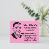 Het leven is kostbaar briefkaart (Staand voorkant)