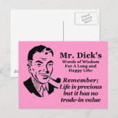 Het leven is kostbaar briefkaart (Voorkant / Achterkant)