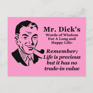 Het leven is kostbaar briefkaart