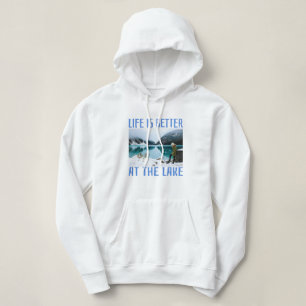 Het leven is leuker aan het meer hoodie