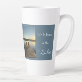 Het leven is leuker aan het meer Onthutsend meerzi Latte Mok