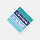 Het Leven Is Leuker Aan Het Strand Servet (Hoek)