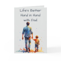 Het leven is leuker hand in hand met papa Gefelici