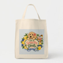 Het leven is leuker met een Doodle Goldendoodle-ta