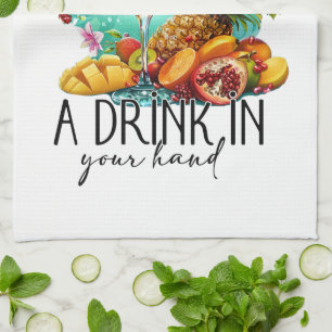Het leven is leuker met een drankje Tropische Dr Theedoek